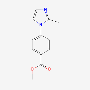 molecular formula C12H12N2O2 B2792107 Methyl 4-(2-methyl-1H-imidazol-1-yl)benzoate CAS No. 900015-35-2