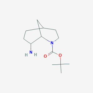 molecular formula C13H24N2O2 B2792123 Tert-butyl 8-amino-2-azabicyclo[3.3.1]nonane-2-carboxylate CAS No. 2138199-51-4