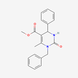 molecular formula C20H20N2O3 B2792124 Methyl 1-benzyl-6-methyl-2-oxo-4-phenyl-1,2,3,4-tetrahydropyrimidine-5-carboxylate CAS No. 321680-21-1