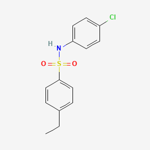 molecular formula C14H14ClNO2S B2792148 N-(4-chlorophenyl)-4-ethylbenzenesulfonamide CAS No. 92253-12-8