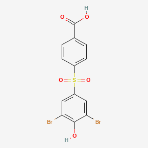 molecular formula C13H8Br2O5S B2792157 4-[(3,5-Dibromo-4-hydroxyphenyl)sulfonyl]benzoic acid CAS No. 255869-99-9