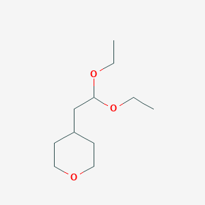 molecular formula C11H22O3 B2792220 4-(2,2-Diethoxyethyl)oxane CAS No. 2164042-76-4