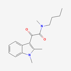 molecular formula C17H22N2O2 B2792221 N-butyl-2-(1,2-dimethylindol-3-yl)-N-methyl-2-oxoacetamide CAS No. 862813-82-9