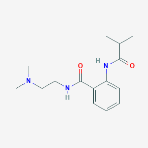 molecular formula C15H23N3O2 B279223 N-[2-(dimethylamino)ethyl]-2-(isobutyrylamino)benzamide 