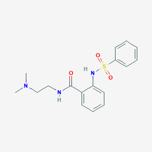 N-[2-(dimethylamino)ethyl]-2-[(phenylsulfonyl)amino]benzamide