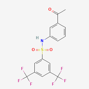 N-(3-acetylphenyl)-3,5-bis(trifluoromethyl)benzenesulfonamide