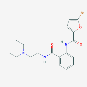molecular formula C18H22BrN3O3 B279226 5-bromo-N-(2-{[2-(diethylamino)ethyl]carbamoyl}phenyl)furan-2-carboxamide 