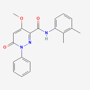 molecular formula C20H19N3O3 B2792267 N-(2,3-dimethylphenyl)-4-methoxy-6-oxo-1-phenyl-1,6-dihydropyridazine-3-carboxamide CAS No. 1004640-28-1