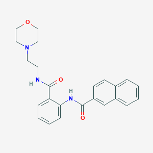 N-[2-({[2-(4-morpholinyl)ethyl]amino}carbonyl)phenyl]-2-naphthamide