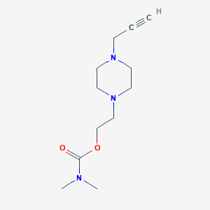 2-[4-(prop-2-yn-1-yl)piperazin-1-yl]ethyl N,N-dimethylcarbamate