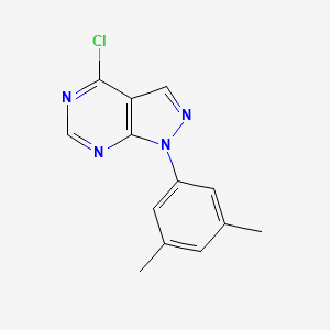 molecular formula C13H11ClN4 B2792277 4-chloro-1-(3,5-dimethylphenyl)-1H-pyrazolo[3,4-d]pyrimidine CAS No. 885524-15-2