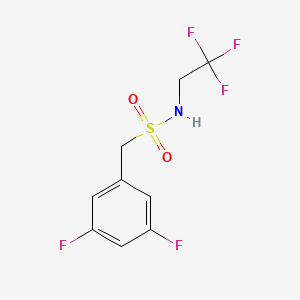 molecular formula C9H8F5NO2S B2792290 1-(3,5-Difluorophenyl)-N-(2,2,2-trifluoroethyl)methanesulfonamide CAS No. 2327482-39-1