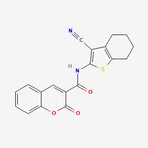 N-(3-cyano-4,5,6,7-tetrahydro-1-benzothiophen-2-yl)-2-oxo-2H-chromene-3-carboxamide