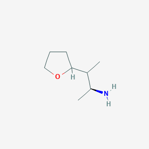 molecular formula C8H17NO B2792378 (2S)-3-(Oxolan-2-yl)butan-2-amine CAS No. 2248220-46-2