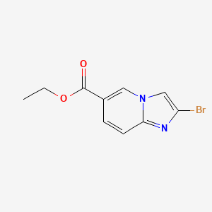 molecular formula C10H9BrN2O2 B2792379 Ethyl 2-bromoimidazo[1,2-a]pyridine-6-carboxylate CAS No. 1881321-71-6