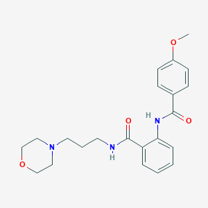 2-[(4-methoxybenzoyl)amino]-N-[3-(4-morpholinyl)propyl]benzamide