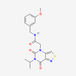 B2792382 2-(6-isopropyl-5,7-dioxo-6,7-dihydroisothiazolo[4,3-d]pyrimidin-4(5H)-yl)-N-(3-methoxybenzyl)acetamide CAS No. 1251620-79-7