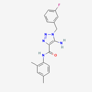 5-amino-N-(2,4-dimethylphenyl)-1-(3-fluorobenzyl)-1H-1,2,3-triazole-4-carboxamide