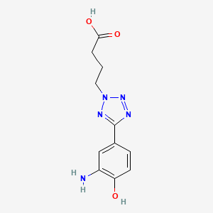 4-[5-(3-amino-4-hydroxyphenyl)-2H-tetrazol-2-yl]butanoic acid