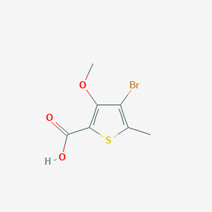 molecular formula C7H7BrO3S B2792433 4-Bromo-3-methoxy-5-methylthiophene-2-carboxylic acid CAS No. 113589-56-3