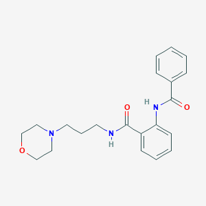 molecular formula C21H25N3O3 B279244 2-(benzoylamino)-N-(3-morpholinopropyl)benzamide 