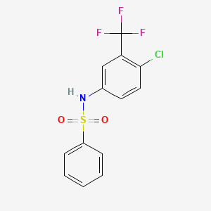 N-[4-chloro-3-(trifluoromethyl)phenyl]benzenesulfonamide