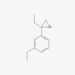 molecular formula C12H16O B2792487 2-Ethyl-2-(3-ethylphenyl)oxirane CAS No. 2248378-20-1