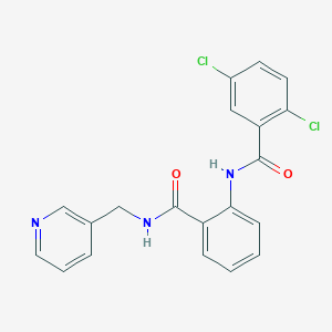 molecular formula C20H15Cl2N3O2 B279250 2,5-dichloro-N-(2-{[(3-pyridinylmethyl)amino]carbonyl}phenyl)benzamide 