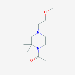 molecular formula C12H22N2O2 B2792535 1-[4-(2-Methoxyethyl)-2,2-dimethylpiperazin-1-yl]prop-2-en-1-one CAS No. 2361656-80-4