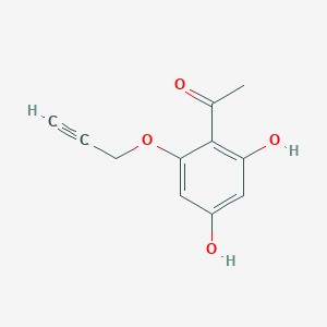 molecular formula C11H10O4 B2792543 1-(2,4-Dihydroxy-6-prop-2-ynoxyphenyl)ethanone CAS No. 53771-24-7