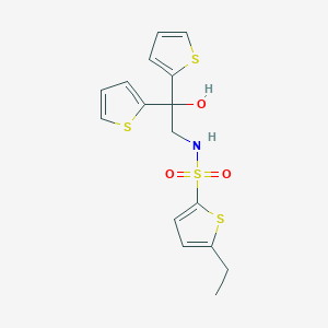 5-ethyl-N-(2-hydroxy-2,2-di(thiophen-2-yl)ethyl)thiophene-2-sulfonamide
