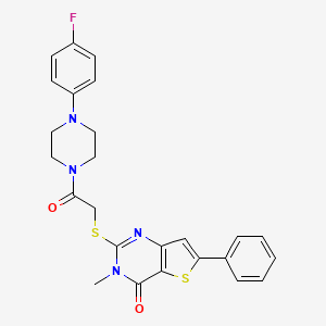 3-{4-[(4-fluorophenoxy)acetyl]piperazin-1-yl}-1-propylquinoxalin-2(1H)-one