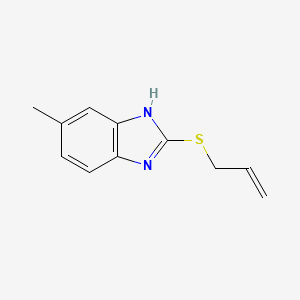 molecular formula C11H12N2S B2792578 2-(allylthio)-5-methyl-1H-benzo[d]imidazole CAS No. 105770-74-9