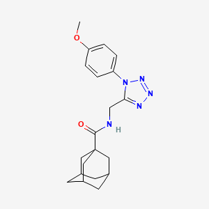 molecular formula C20H25N5O2 B2792584 (3r,5r,7r)-N-((1-(4-methoxyphenyl)-1H-tetrazol-5-yl)methyl)adamantane-1-carboxamide CAS No. 897614-55-0