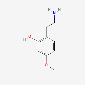 molecular formula C9H13NO2 B2792601 2-(2-Aminoethyl)-5-methoxyphenol CAS No. 54410-97-8