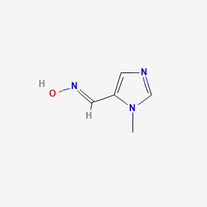 molecular formula C5H7N3O B2792619 (E)-N-hydroxy-1-(1-methyl-1H-imidazol-5-yl)methanimine CAS No. 35670-63-4