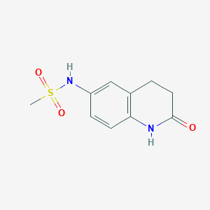 molecular formula C10H12N2O3S B2792622 N-(2-oxo-1,2,3,4-tetrahydroquinolin-6-yl)methanesulfonamide CAS No. 921916-15-6