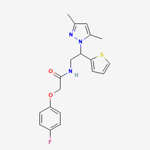 N-(2-(3,5-dimethyl-1H-pyrazol-1-yl)-2-(thiophen-2-yl)ethyl)-2-(4-fluorophenoxy)acetamide