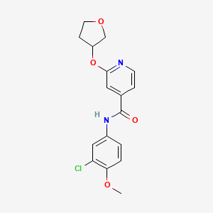 N-(3-chloro-4-methoxyphenyl)-2-((tetrahydrofuran-3-yl)oxy)isonicotinamide