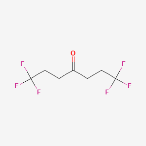 molecular formula C7H8F6O B2792666 1,1,1,7,7,7-Hexafluoro-4-heptanone CAS No. 332-86-5