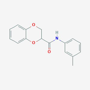 molecular formula C16H15NO3 B2792684 N-(3-methylphenyl)-2,3-dihydro-1,4-benzodioxine-2-carboxamide CAS No. 294853-48-8