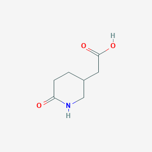 molecular formula C7H11NO3 B2792711 2-(6-Oxopiperidin-3-yl)acetic acid CAS No. 933753-48-1