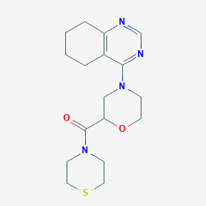 4-[2-(Thiomorpholine-4-carbonyl)morpholin-4-yl]-5,6,7,8-tetrahydroquinazoline