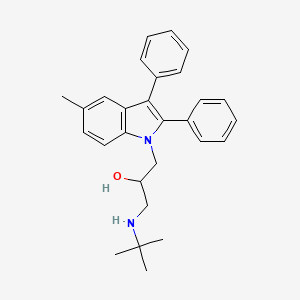 1-tert-Butylamino-3-(5-methyl-2,3-diphenyl-indol-1-yl)-propan-2-ol