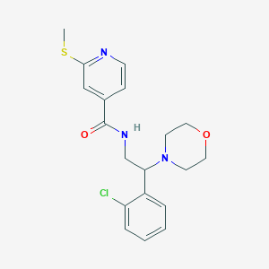 N-[2-(2-chlorophenyl)-2-(morpholin-4-yl)ethyl]-2-(methylsulfanyl)pyridine-4-carboxamide