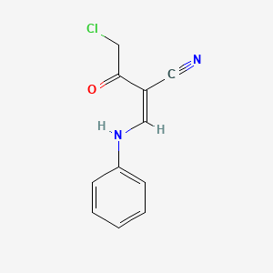 3-Anilino-2-(2-chloroacetyl)acrylonitrile