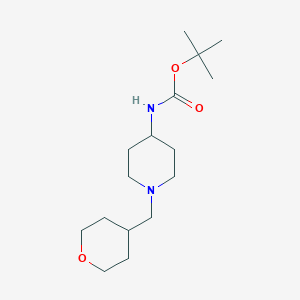 tert-Butyl 1-[(tetrahydro-2H-pyran-4-yl)methyl]piperidin-4-ylcarbamate