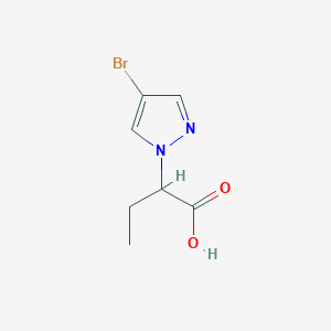 molecular formula C7H9BrN2O2 B2792794 2-(4-bromo-1H-pyrazol-1-yl)butanoic acid CAS No. 1005697-69-7