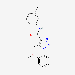 1-(2-methoxyphenyl)-5-methyl-N-(3-methylphenyl)triazole-4-carboxamide