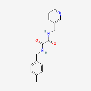 molecular formula C16H17N3O2 B2792804 N-(4-Methyl-benzyl)-N'-pyridin-3-ylmethyl-oxalamide CAS No. 425611-72-9
